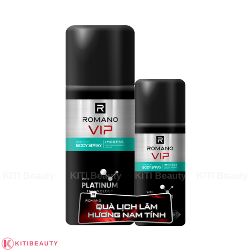 Xịt khử mùi Romano VIP 150ml tặng mini 63ml